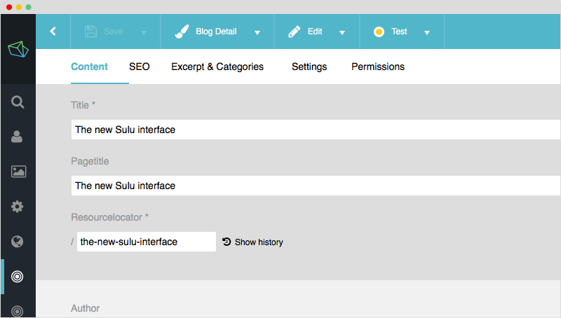 Using the header section forms can be better structured 